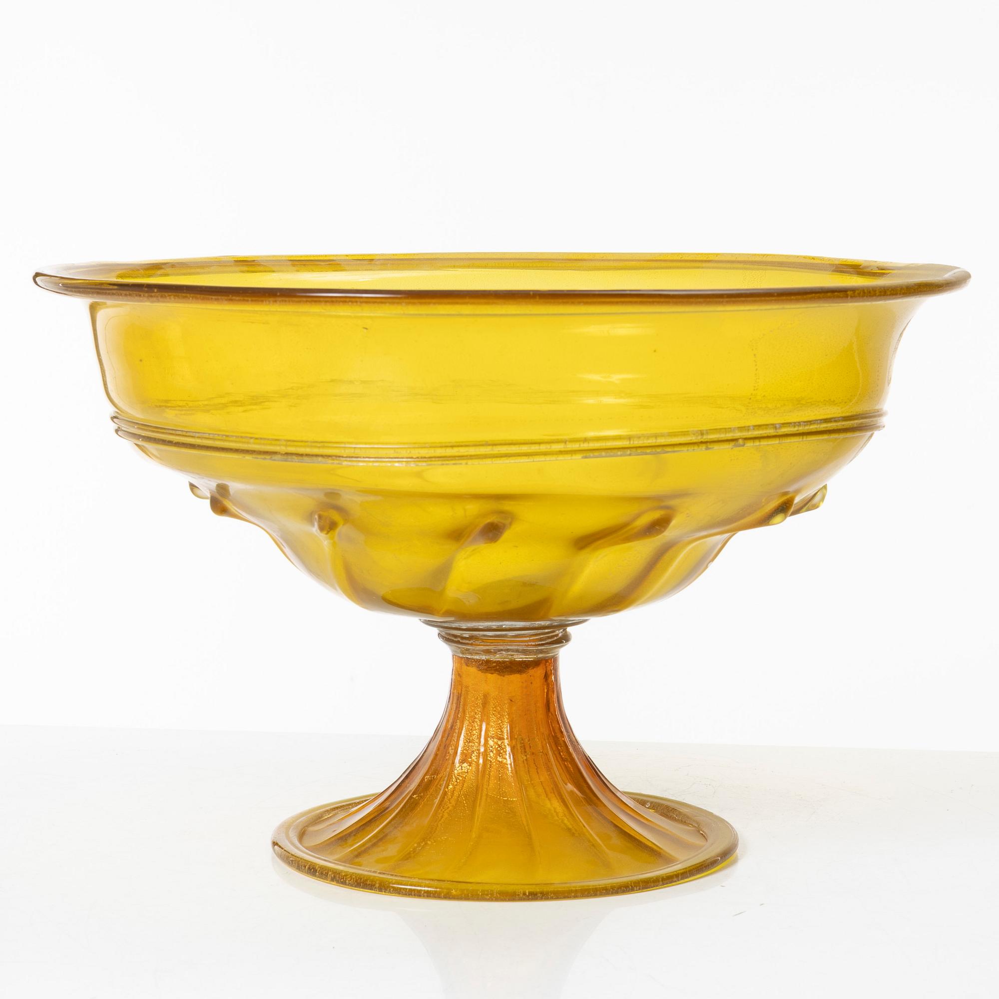 Praktskål, glas, Italien.