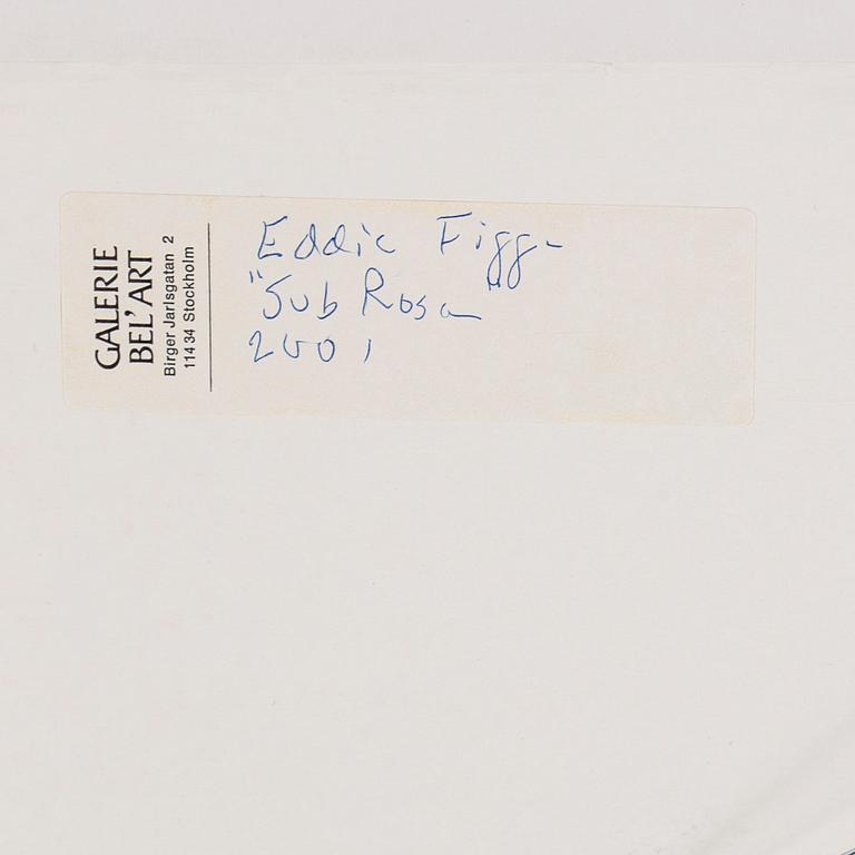 EDDIE FIGGE, pastel and assemblage, signed and dated 2001.