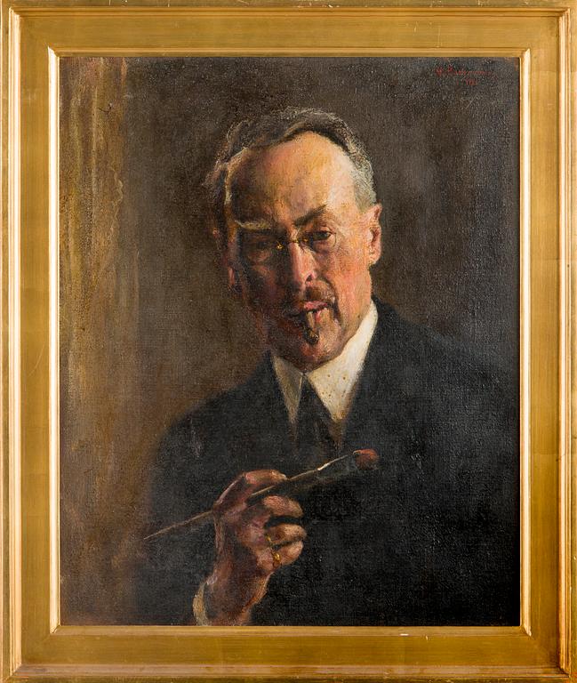 Hugo Backmansson, Self-Portrait.