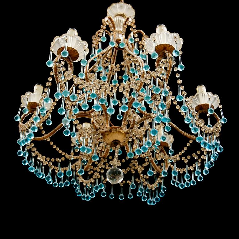 TAKLAMPA, Italien, enligt uppgift inköpt på Firma Svenskt Tenn Stockholm. Höjd ca 66 cm.