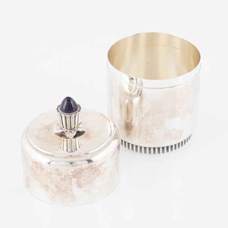 Tore Eldh, box with lid, silver, Cesons, Gothenburg 1968.