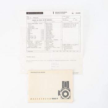 Hasselblad 1000F, no. CU24052, 1957.