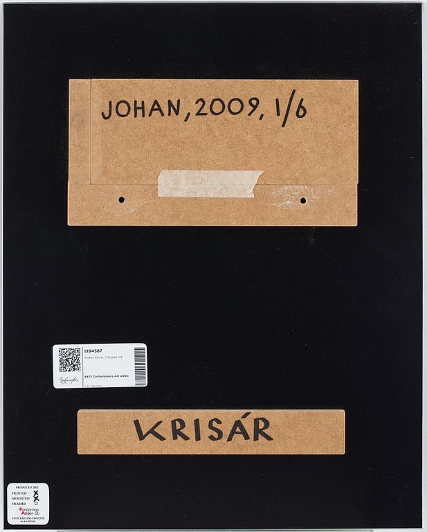 Anders Krisár, photograph signed and numbered 1/6 on verso.