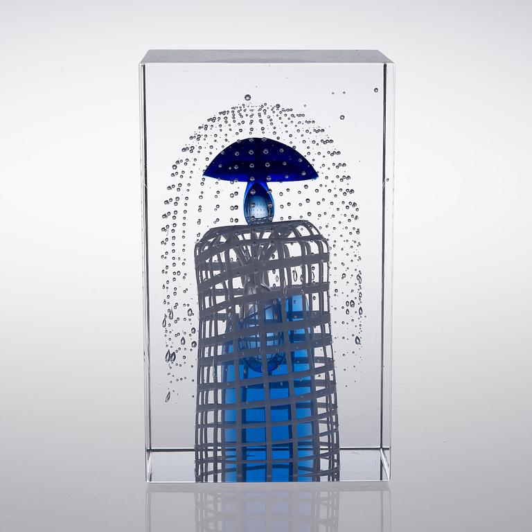 OIVA TOIKKA, GLASKUB. Sign. Oiva Toikka, Nuutajärvi.