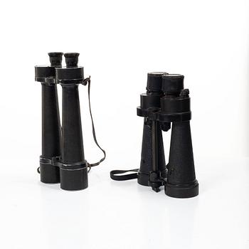 Marinkikare, 2 st, Zeiss Jen Delfort 18x50 och Barr & Stroud 7 x.