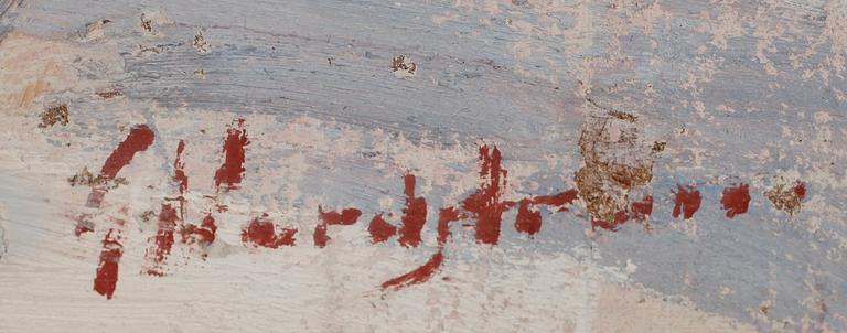 GUNNAR NORDSTRÖM, olja på pannå, signerad.