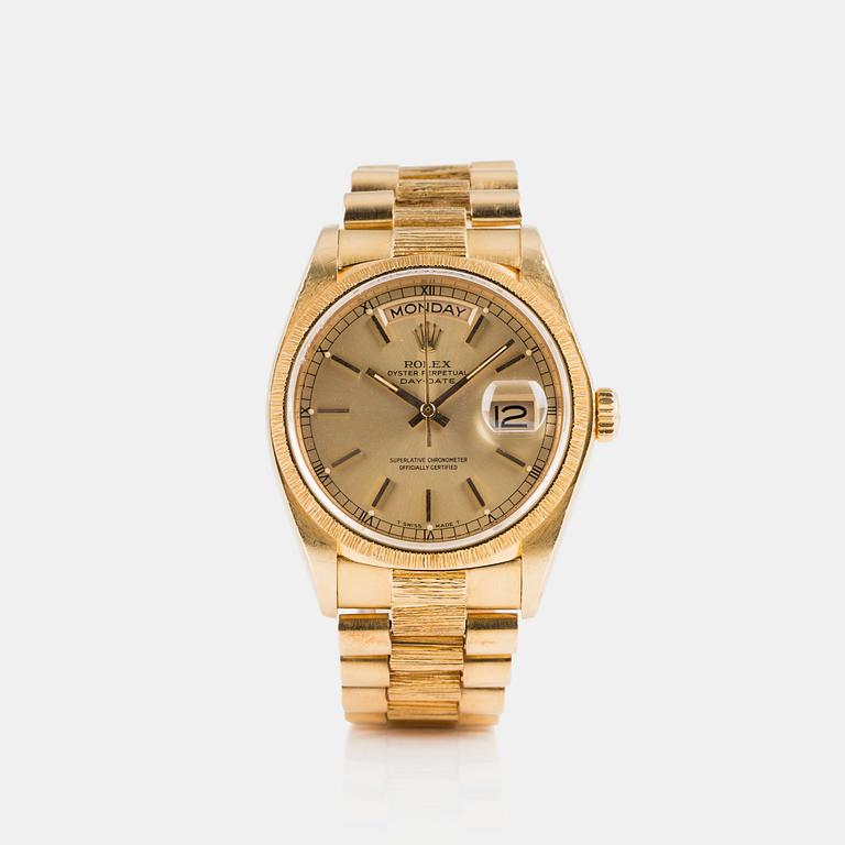 ROLEX, Day-Date, "Bark Finish".