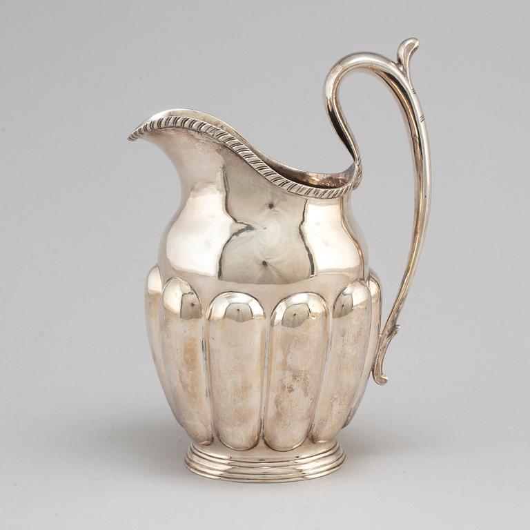 A Russian silver jug, St Petersburg, 1818-64.
