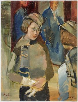 WILHELM WIK, olja på duk, signerad och daterad 1933.