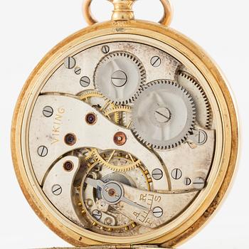 Fickur, Viking, 14K guld, 51 mm.