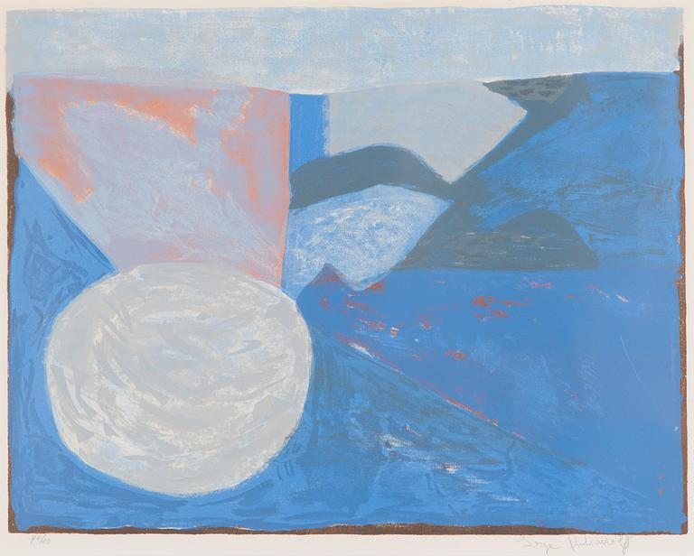 Serge Poliakoff, "Composition Bleue".