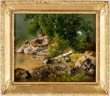JOSEFINA HOLMLUND, olja på duk. Signerad.