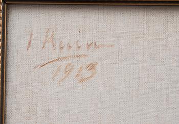 INGRID RUIN, öljy kankaalle, signeerattu ja päivätty 1913.