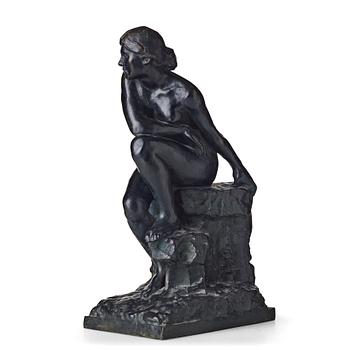 456. PAUL PAULIN, Skulptur, brons. Sign. och dat 1902. Höjd 38 cm.
