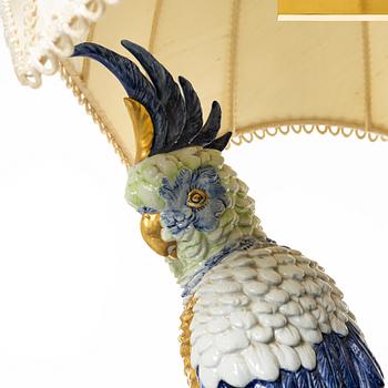 Bordslampa, Società Porcellane Artistiche, Florens, Italien, sent 1900-tal.