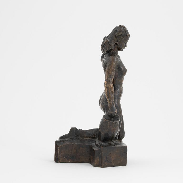 Nils Möllerberg, skulptur, brons, signerad.