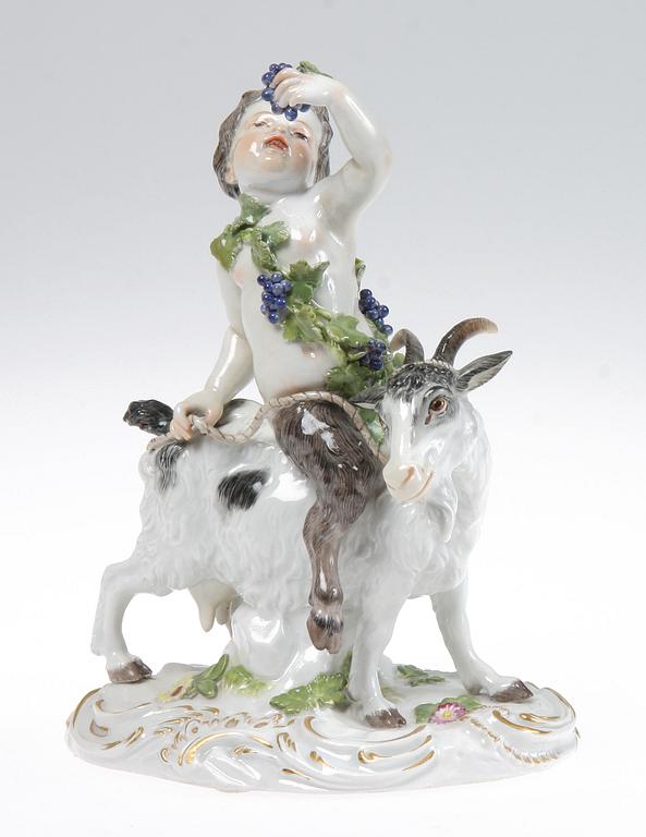 FIGURIN, porslin, Meissen, 1800-tal.