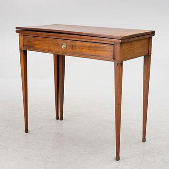 A late Gustavian games table, circa 1800.