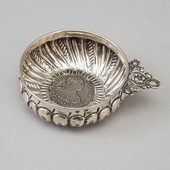 A Spanish silver tasse du vin, 20th century.