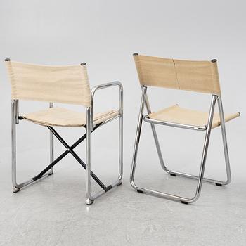 Börge Lindau & Bo Lindekrantz, five chairs, including "X75-2", Lammhults.