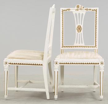 STOLAR, ett par, sengustaviansk Lindome, omkring 1800.