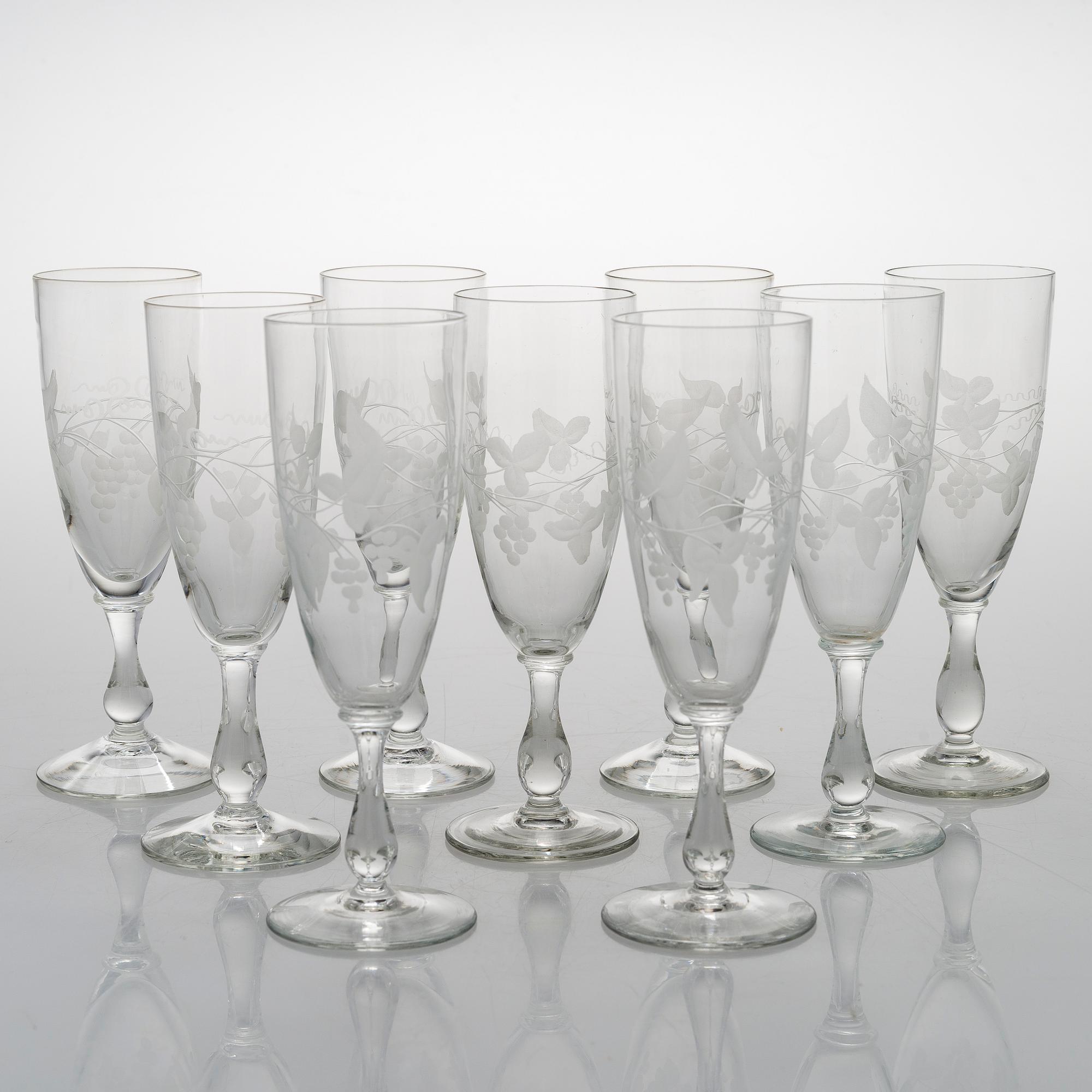 A 84-piece 'Savoy' glasswear, 1940s.