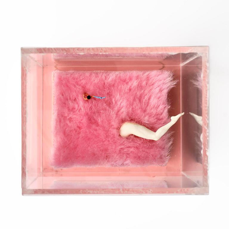 Marie-Louise Ekman, "Dam med behå och springande dam-ben".