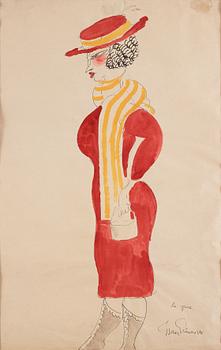 797. Isaac Grünewald, Lady in red.