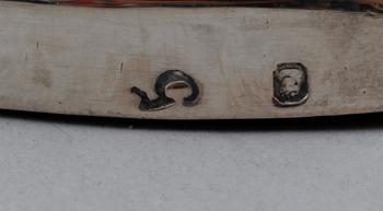 LJUSSTAKAR, 1 par, silver, möjligen Tyskland, 1800-talets första hälft.