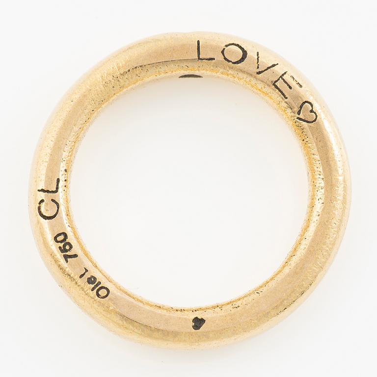Ole Lynggaard, ring, 18K gold with a brilliant-cut diamond.
