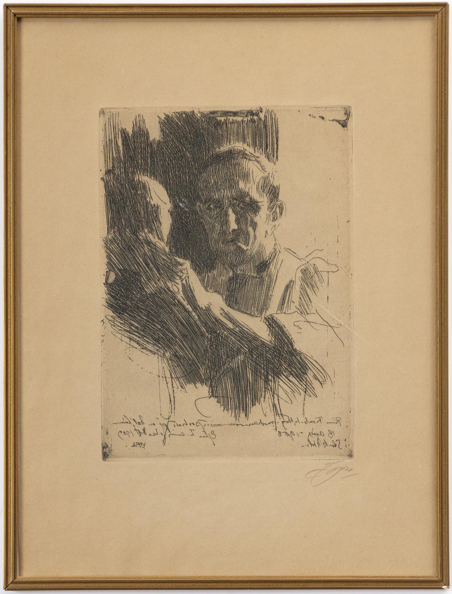 Anders Zorn, "Prins Paul Troubetzkov II".