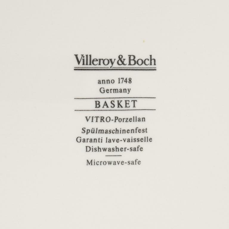 Matservis, 45 delar, porslin, "Basket", Villeroy & Boch.