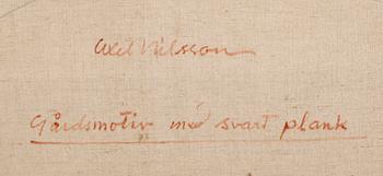 AXEL NILSSON, olja på duk, signerad.