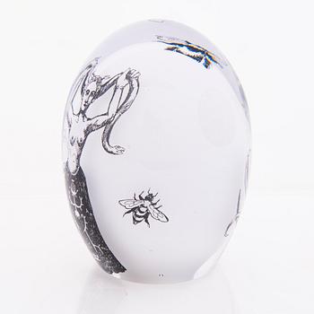 ELLA VARVIO, a glass sculpture, signed Ella Varvio 2017.