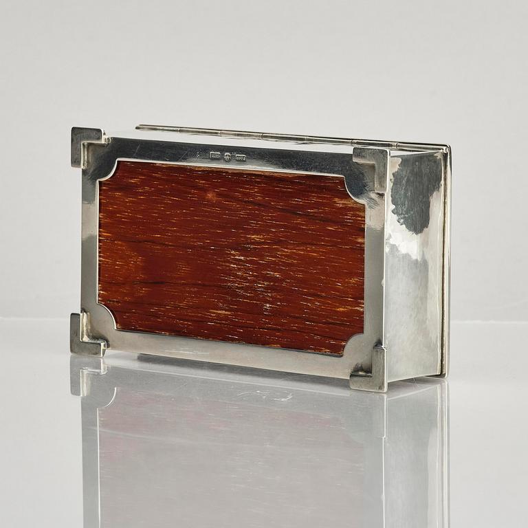 Kay Bojesen, a silver matchbox case, Copenhagen.
