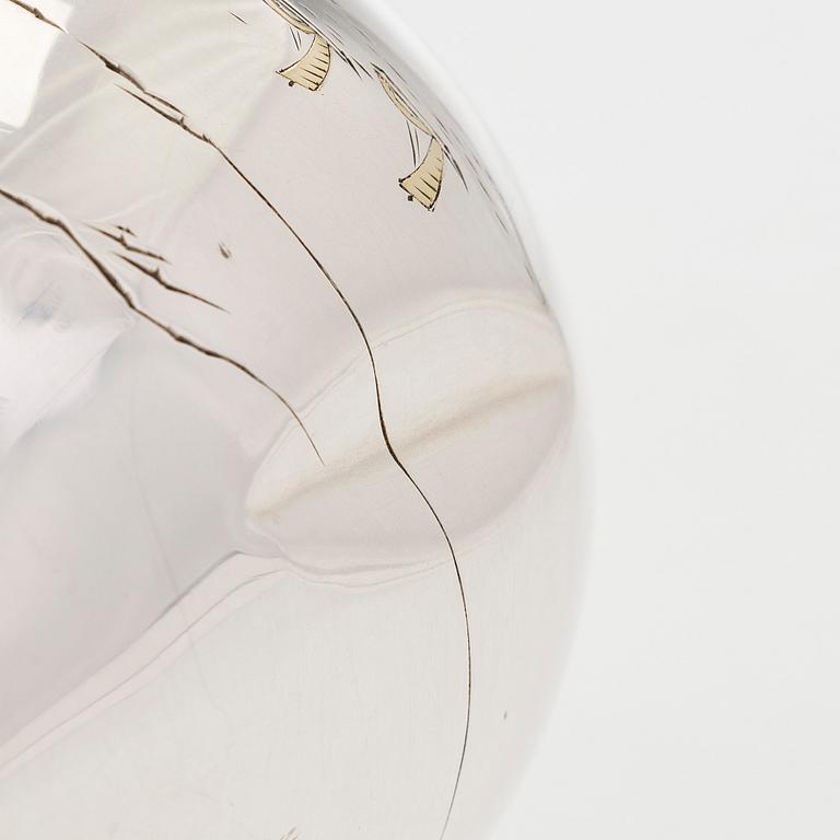 Vas, sterlinghopea jungin-leimalla, Japani todennäköisesti Taishō-kaudelta.