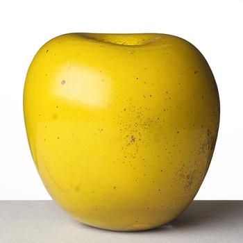 Hans Hedberg, a faience sculpture of an apple, Biot, France.