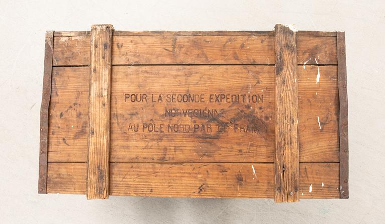 Transport box for the 2nd Polar Expedition, Norway 1898-1902.
