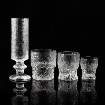 SERVISGLAS, "Kekkerit", "Padaar", "Aslak", "Senator", 63 delar, Iittala.