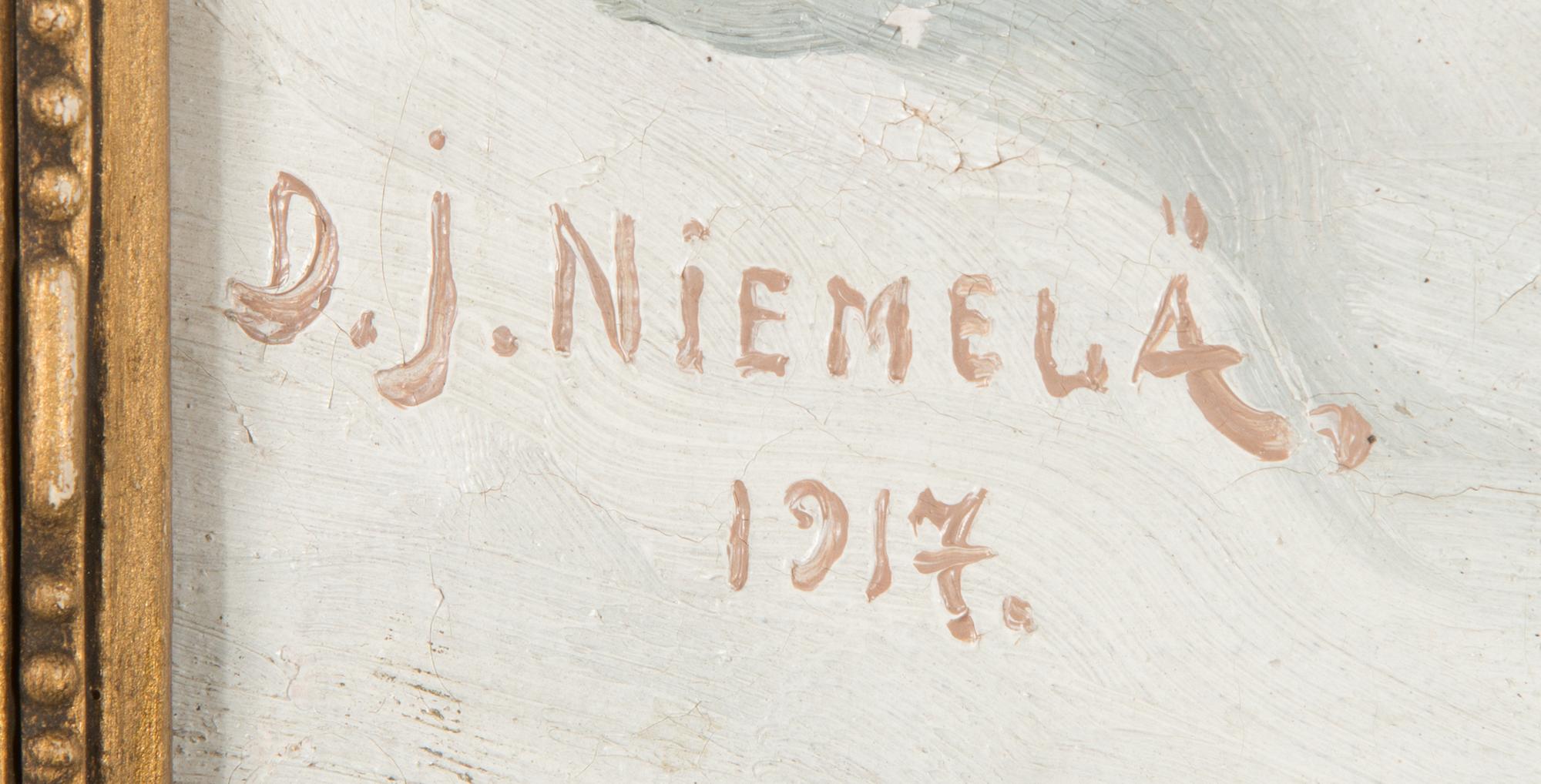 David Johannes Niemelä, oil on canvas, signed and dated 1917.