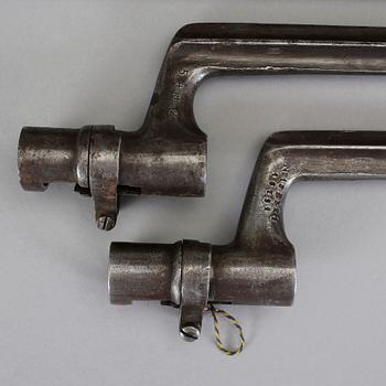 BAJONETTER, 8 stycken, 1800-tal.