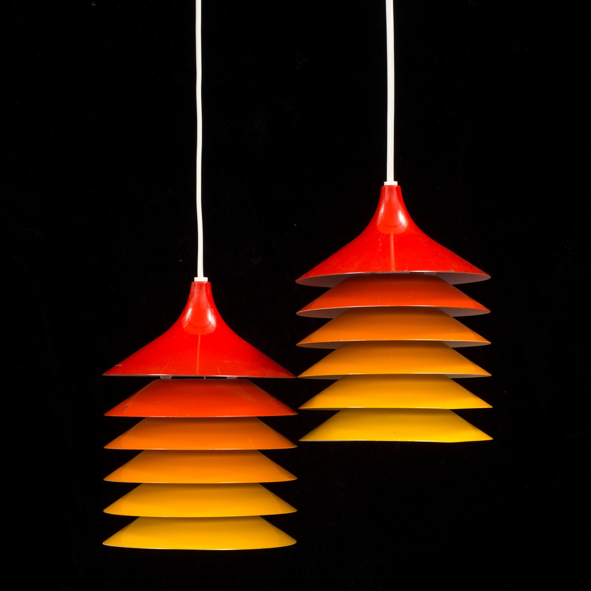 TAK/FÖNSTERLAMPOR, ett par, IKEA, 1970-tal.