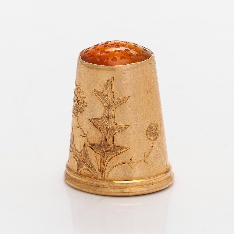 Sormustin, 18K kultaa, Suomen Kultaseppä Oy, Turku 1923.