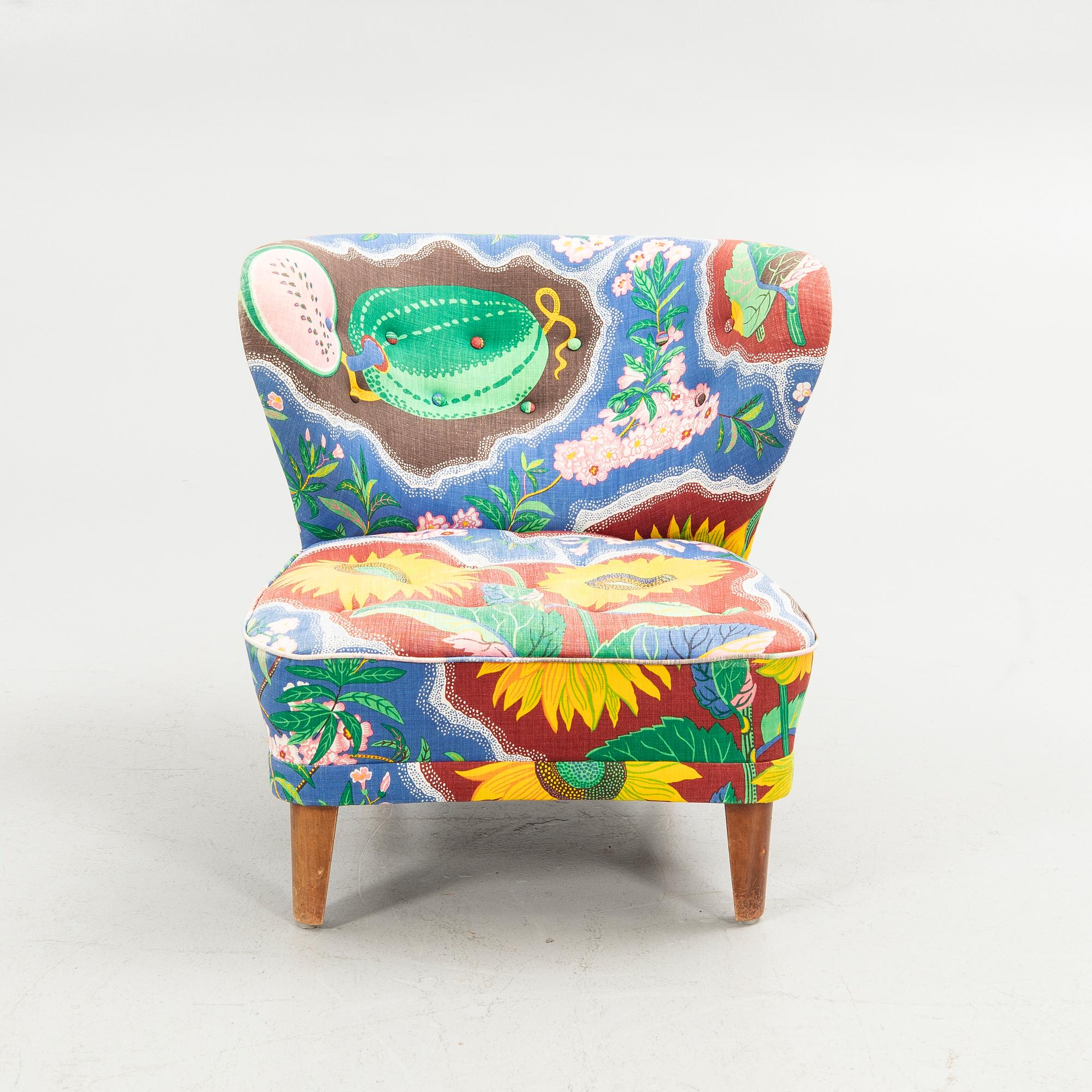 Gösta Jonsson, attributed, armchair, "Swedish Modern", 1940s/50s.