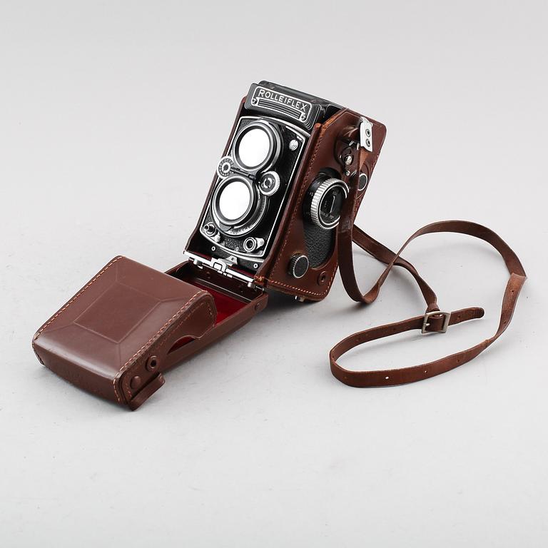 KAMERA, Rolleiflex, Franke & Heidecke, Braunschweig, 1900-talets mitt.