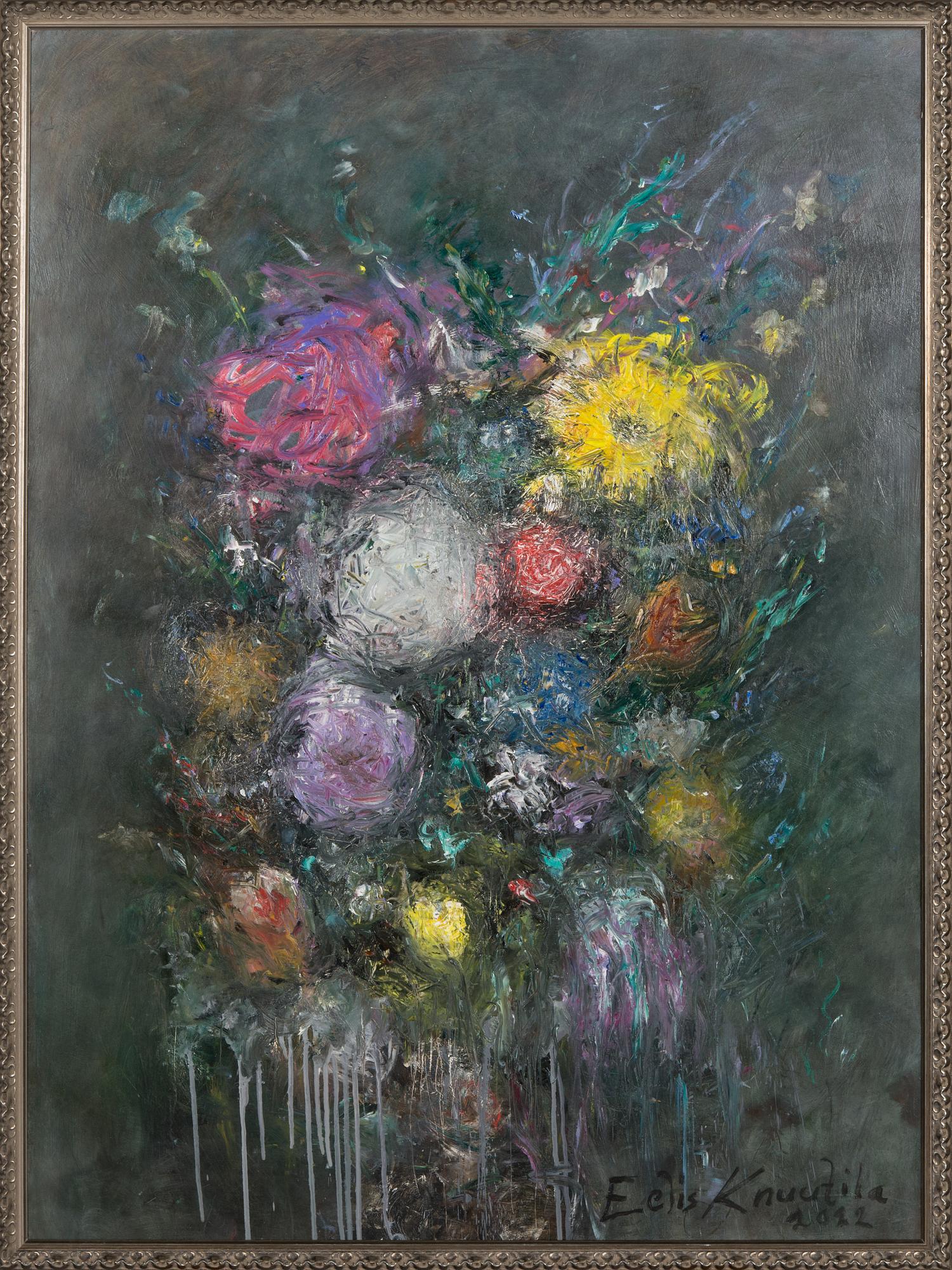 Eelis Knuutila, öljy levylle, signeerattu ja päivätty 2022.