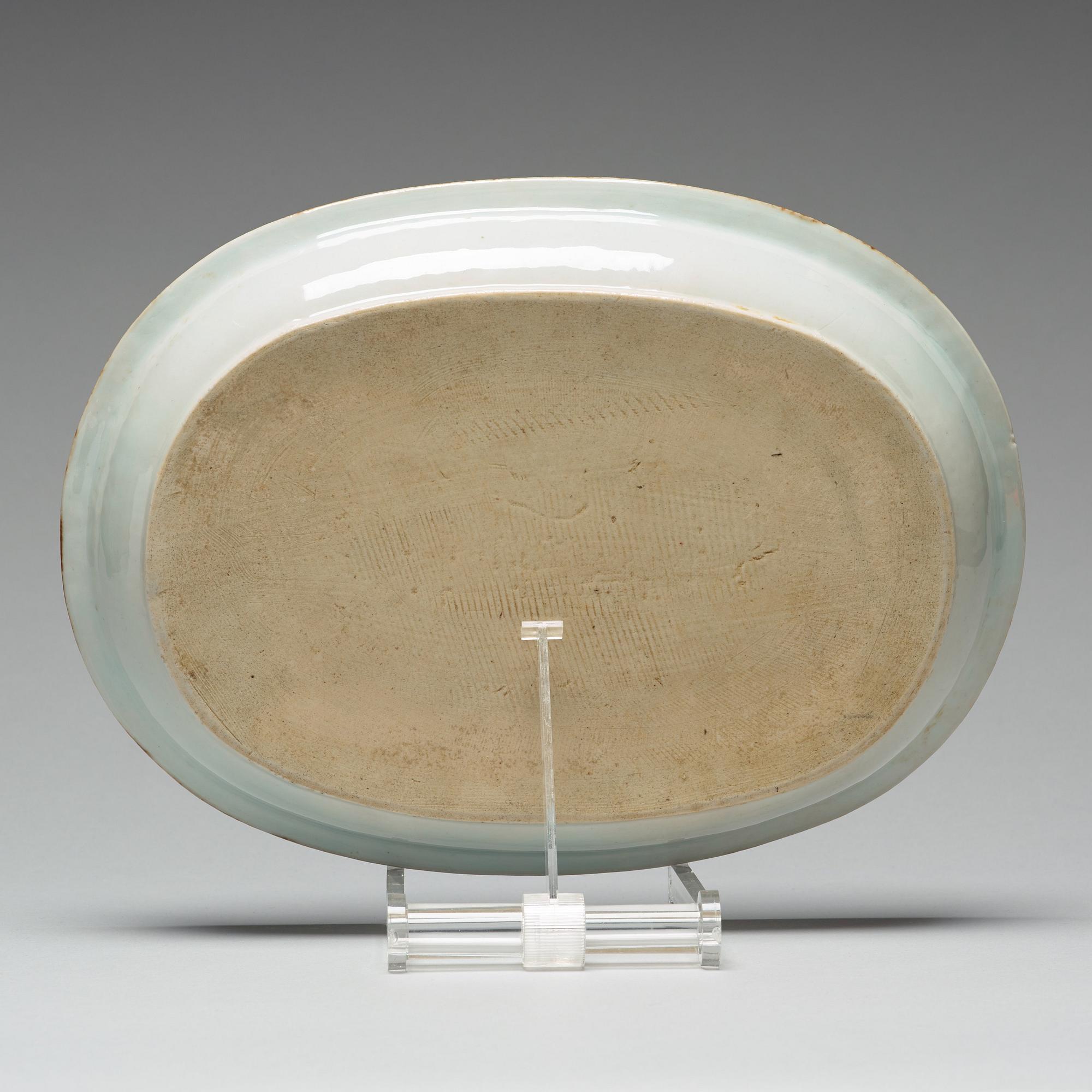 FAT, kompaniporslin. Qingdynastin, Qianlong (1736-95).