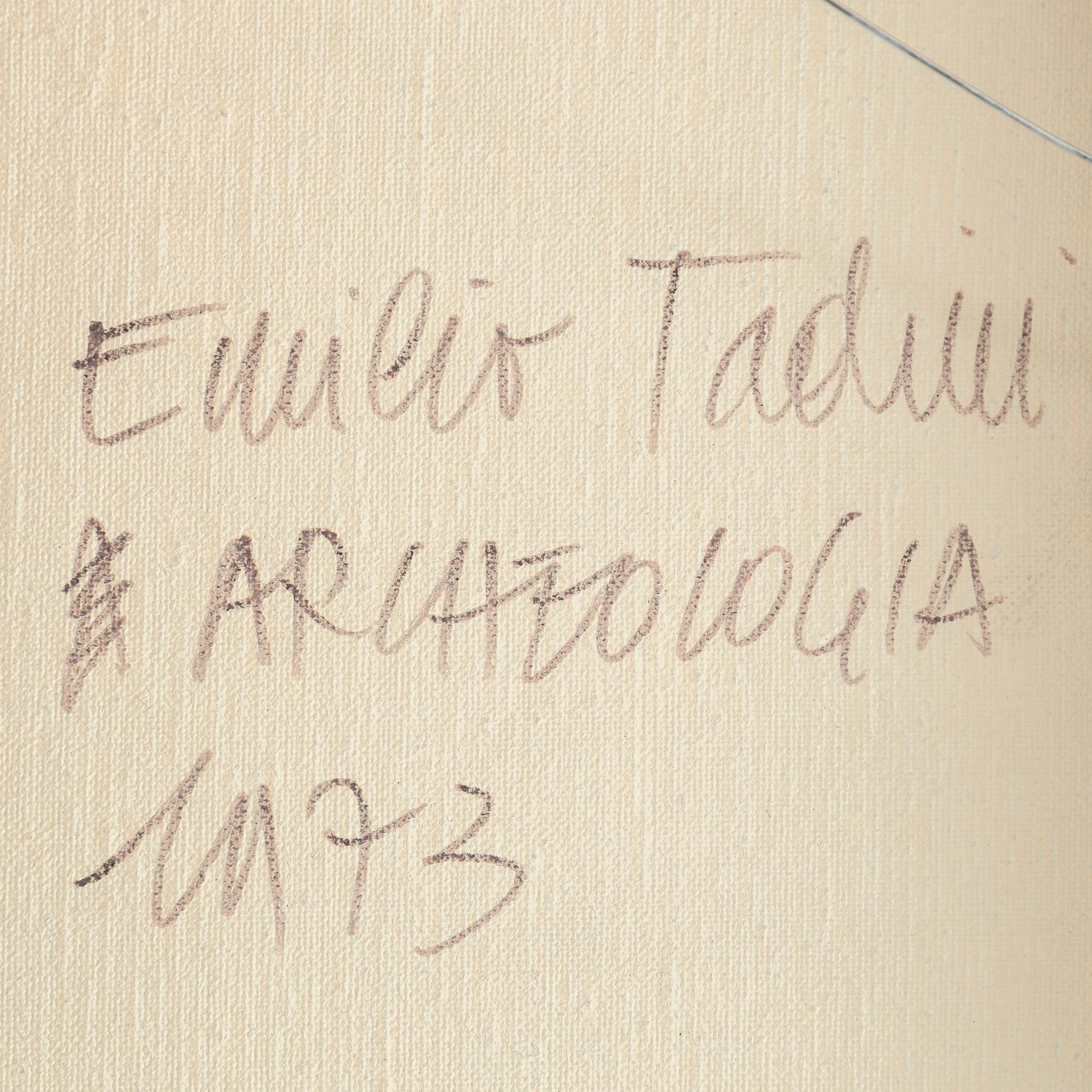 EMILIO TADINI, akryl på duk, signerad och daterad 1973 a tergo.