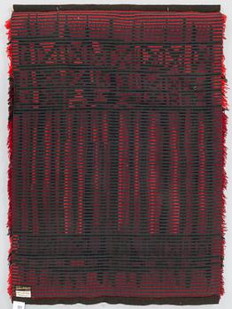 KIRSTI ILVESSALO, a Finnish long pile rug. Circa 130x90 cm.