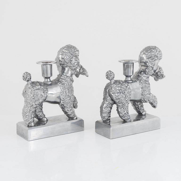 Per B. Sundberg, a pair of candlesticks, "Föremål", poodles, limited edition, Ikea 2018.